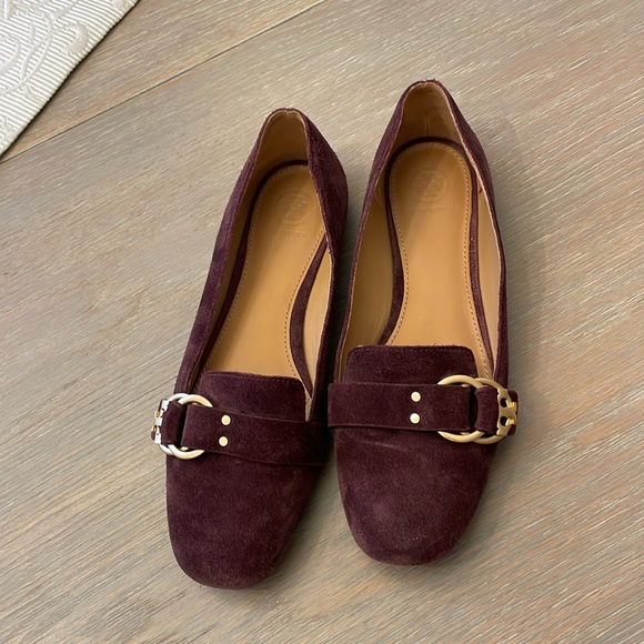 Tory Burch Shoes - Tory Burch suede flat loafers, size 8.5